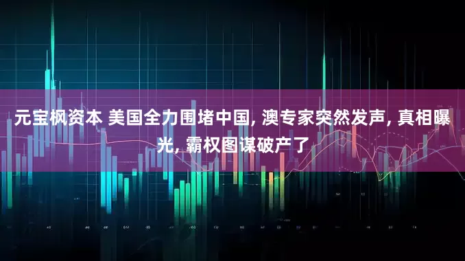 元宝枫资本 美国全力围堵中国, 澳专家突然发声, 真相曝光, 霸权图谋破产了
